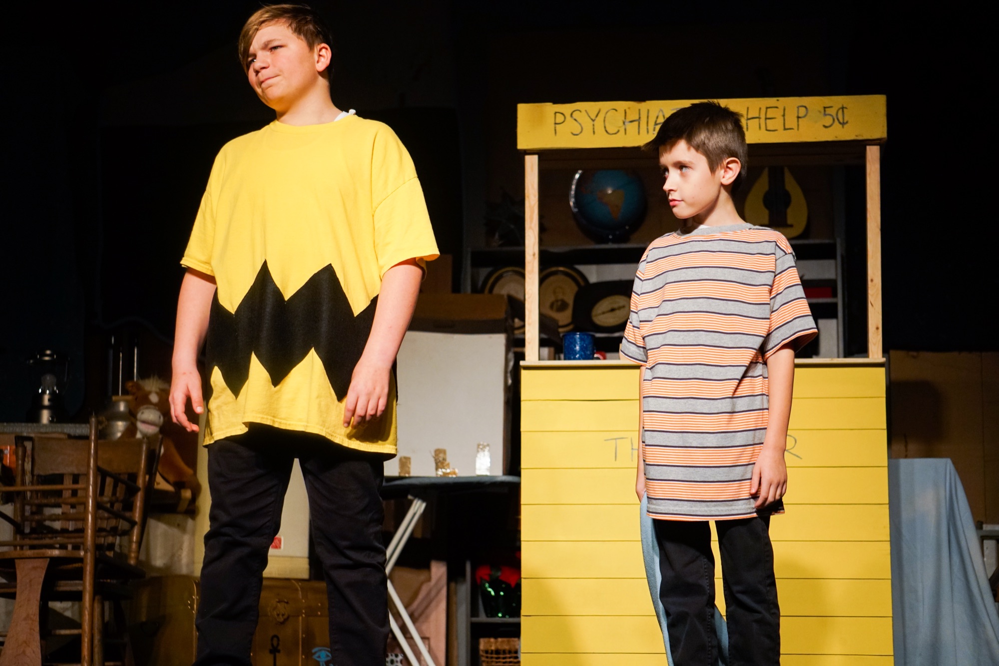 A Charlie Brown scene from a TRA stage production