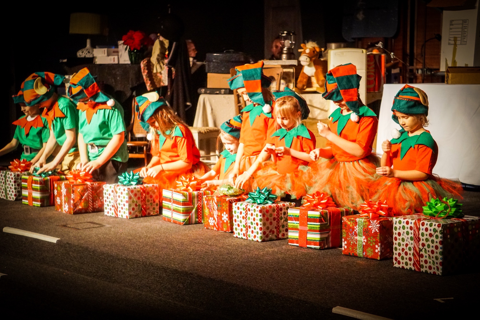 Rock Academy students performing the annual production on stage